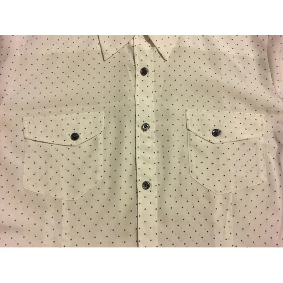 Pendleton Long Sleeve Front Button Shirt White Polka Dots Womens Size 16 - Picture 2 of 12